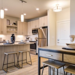 living area with easy access to other rooms