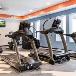 treadmills in the fitness center