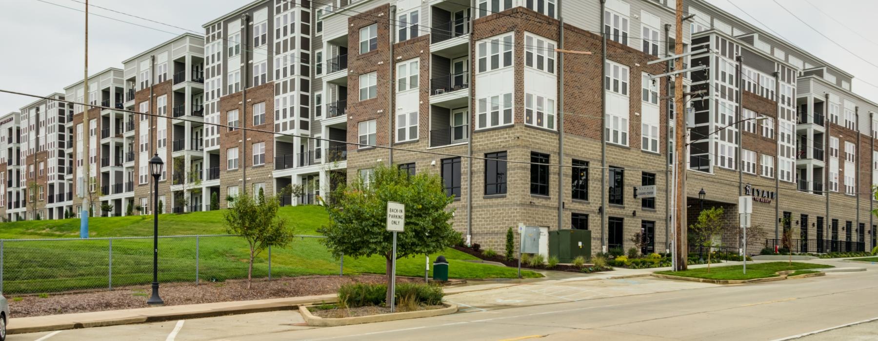 a street with buildings along it
